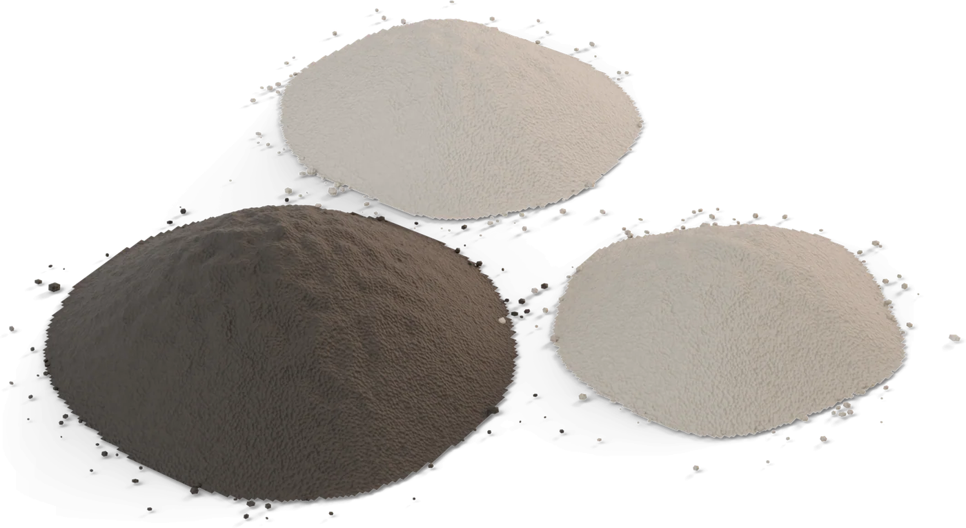 Precursor powders, where every superconductor starts, rendered